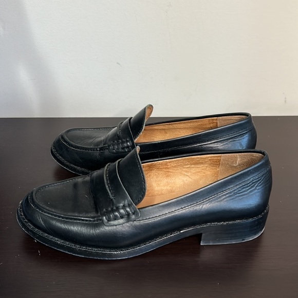 MADEWELL The Elinor Loafer in Leather Black Slip On Penny Loafer Shoe Sz 6 - Picture 4 of 14
